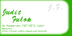 judit fulop business card